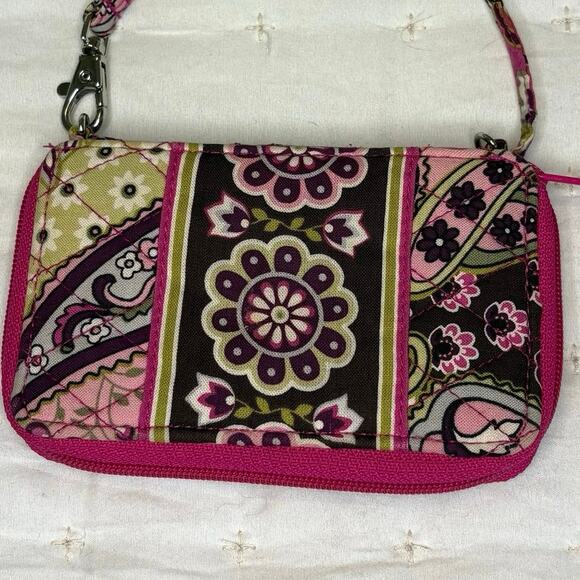 Vera Bradley Very Berry Zip Around Wristlet - Picture 3 of 9